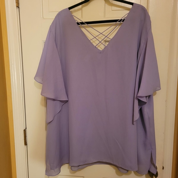 Roaman's Beautiful 2 pc Light Purple Chiffon Skirt Set size 34 W. Skirt … - Picture 3 of 8